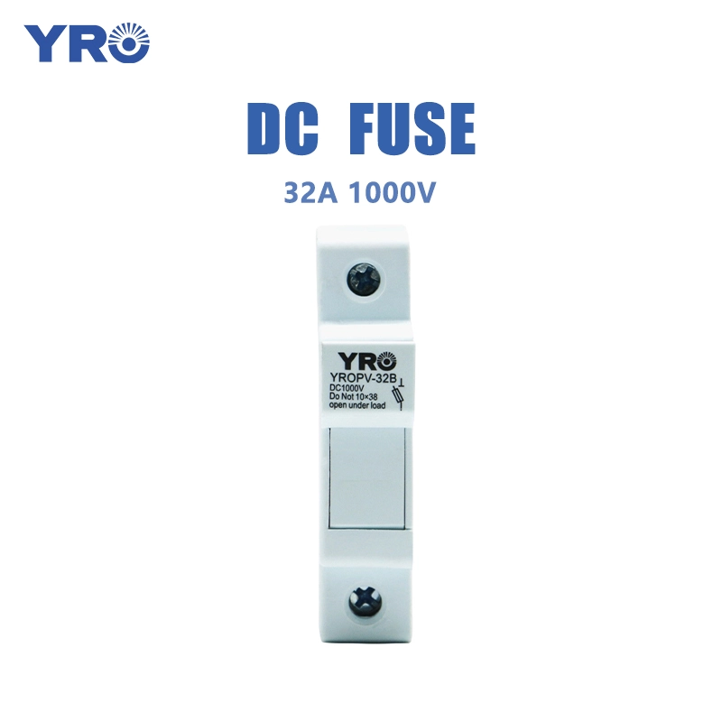 32A 1000V DC Fuse Holder tanpa penunjuk cahaya