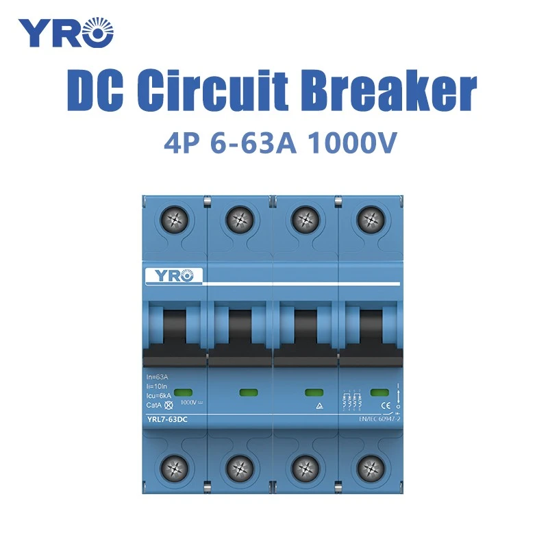 4p 6-63a 1000v DC Circuit Breaker