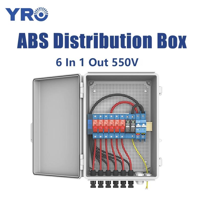 6 dalam 1 kotak pengedaran 550V DC ABS